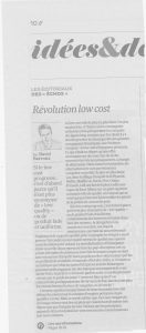 low cost lesechos