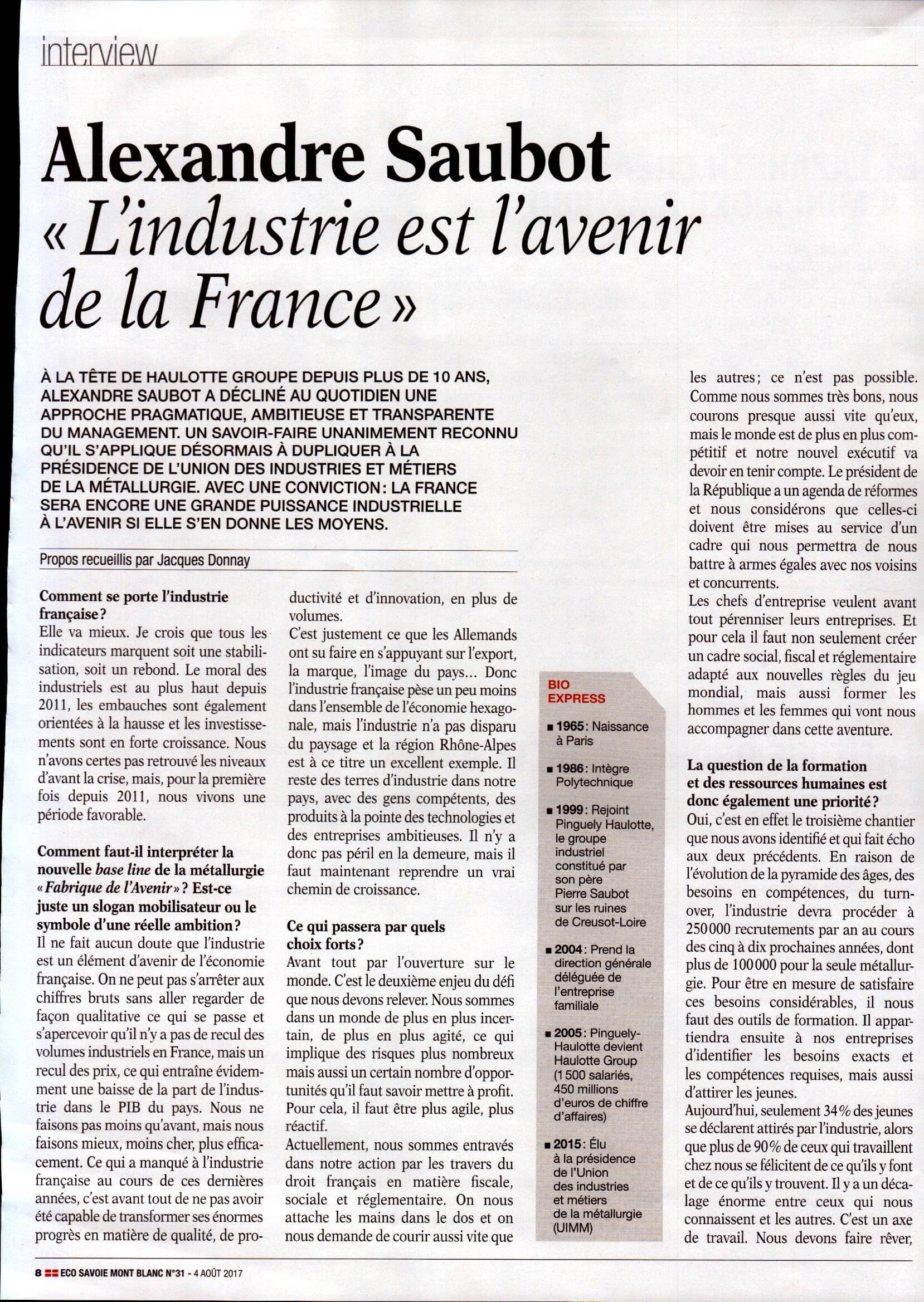 Avenir de l'industrie en France