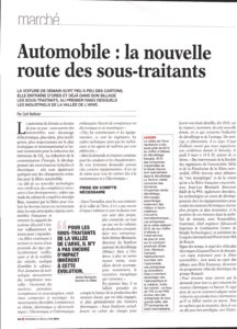 Evolution de la sous-traitance automobile